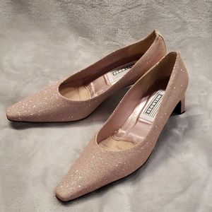 Melrose pink sparkly high heel shoes